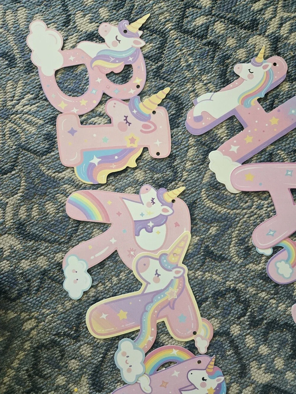 Unicorn Pink 'HAPPY BIRTHDAY' Party Banner - Ideal for Home Celebrations
